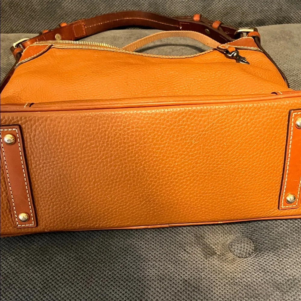 Dooney & Bourke Brown Leather Hobo Bag - Picture 4 of 6